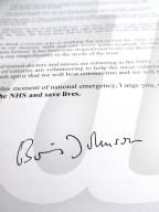 Coronavirus letter from Boris Johnson and an advice leaflet is being sent to all to UK households.