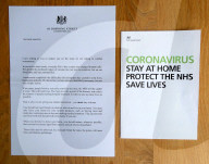 Coronavirus letter from Boris Johnson and an advice leaflet is being sent to all to UK households.