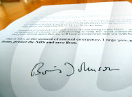 Coronavirus letter from Boris Johnson and an advice leaflet is being sent to all to UK households.