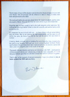 Coronavirus letter from Boris Johnson and an advice leaflet is being sent to all to UK households.