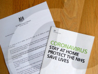 Coronavirus letter from Boris Johnson and an advice leaflet is being sent to all to UK households.
