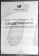 Coronavirus letter from Boris Johnson and an advice leaflet is being sent to all to UK households.
