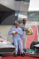 Stirling Moss and Lewis Hamilton