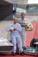 Stirling Moss and Lewis Hamilton