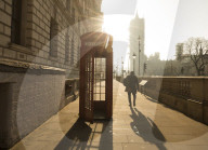 Empty London during lockdown