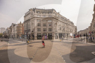 Empty London during lockdown