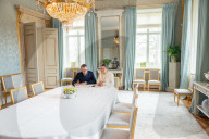 EXKLUSIV - Prinzessin Victoria bei Online-Meeting im Schloss Haga