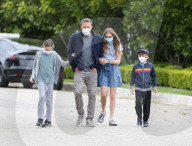 Ben Affleck and kids out and about, Los Angeles, USA - 18 Apr 2020