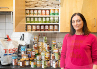 Coronavirus food stockpiling, London.