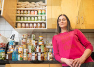 Coronavirus food stockpiling, London.