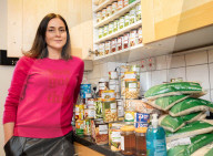Coronavirus food stockpiling, London.