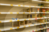 NEWS - Coronavirus:  Leere Regale in Supermärkten in Polen im März
