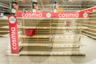 NEWS - Coronavirus:  Leere Regale in Supermärkten in Polen im März