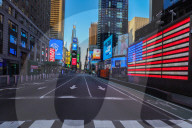 NEWS - Coronavirus: Atmosphäre auf dem Times Square in Manhattan in New York City