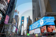 NEWS - Coronavirus: Atmosphäre auf dem Times Square in Manhattan in New York City