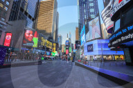 NEWS - Coronavirus: Atmosphäre auf dem Times Square in Manhattan in New York City