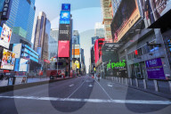 NEWS - Coronavirus: Atmosphäre auf dem Times Square in Manhattan in New York City