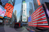 NEWS - Coronavirus: Atmosphäre auf dem Times Square in Manhattan in New York City