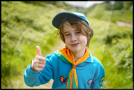 Scouts Hike to the Moon for the Big Night In appeal