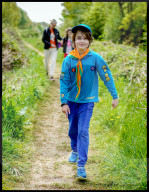 Scouts Hike to the Moon for the Big Night In appeal
