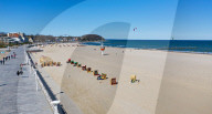 NEWS - Coronavirus: Verlassener Strand in Travemünde 