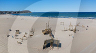 NEWS - Coronavirus: Verlassener Strand in Travemünde 
