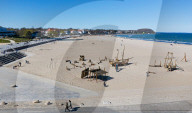 NEWS - Coronavirus: Verlassener Strand in Travemünde 