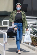 Katherine McPhee spends 90 minutes at a skin care clinic in West Hollywood, accompanied by one of her beloved pet Chihuahuas. 