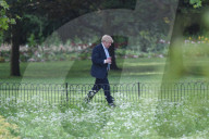 Boris Johnson walking in St James Park