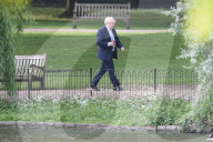 Boris Johnson walking in St James Park