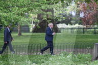 Boris Johnson walking in St James Park