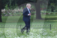 Boris Johnson walking in St James Park