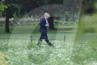 Boris Johnson walking in St James Park