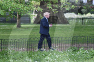 Boris Johnson walking in St James Park