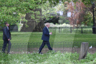 Boris Johnson walking in St James Park