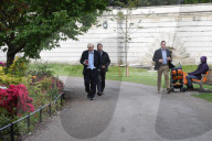 Boris Johnson walking in St James Park
