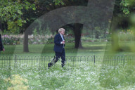 Boris Johnson walking in St James Park