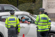 A large Police presence in Westminster today as Police Officers stop and search motorists in Westminster.