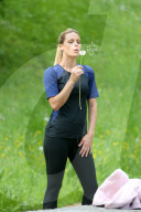 PEOPLE - Michelle Hunziker mit Tochter Aurora und Freundin Sara Daniele unterwegs in Bergamo