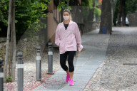 PEOPLE - Michelle Hunziker mit Tochter Aurora und Freundin Sara Daniele unterwegs in Bergamo