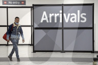 Luton airport briefly bursts into life, as Wizz Air flies in from Bulgaria.