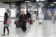 Luton airport briefly bursts into life, as Wizz Air flies in from Bulgaria.