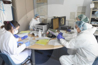 NEWS - Coronavirus:  Italien, Krankenhaus von Cremona, Coronavirus-Notfall
station
