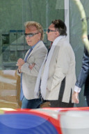 Big cat showmen Siegfried Fischbacher and Roy Horn attend a plaque unveiling bearing their names at Las VegasÍ Cleveland Clinic for Brain Health on SiegfriedÍs 79th birthday. 