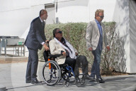 Big cat showmen Siegfried Fischbacher and Roy Horn attend a plaque unveiling bearing their names at Las VegasÍ Cleveland Clinic for Brain Health on SiegfriedÍs 79th birthday. 