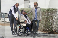 Big cat showmen Siegfried Fischbacher and Roy Horn attend a plaque unveiling bearing their names at Las VegasÍ Cleveland Clinic for Brain Health on SiegfriedÍs 79th birthday. 