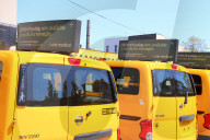 NEWS - Coronavirus: Taxi-Parkplatz in New York City
