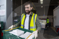 Comedian Jack Whitehall with volunteers from the Felix Project.