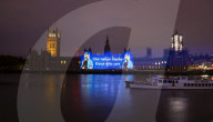 Florence Nightingale image is projected on to Parliament to mark the 200th anniversary of the birth of Florence Nightingale,  International Nurses' Day and 2020 is the International Year of the Nurse and Midwife
12th May 2020