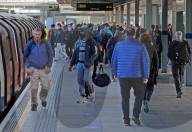 Jubilee Line tube commuters as lockdown eases